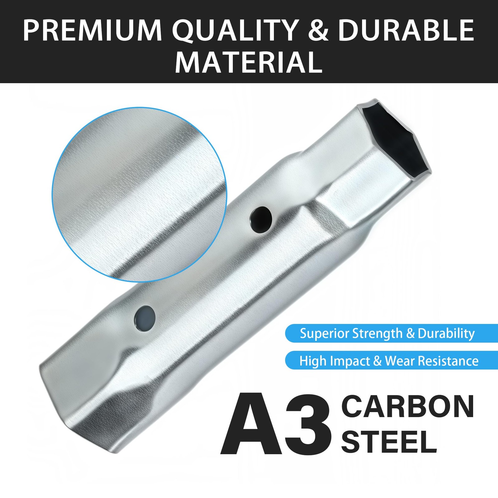 Timsec RV Water Heater Element Wrench Socket - 1-1/16 in / 1-1/2 in, Silver