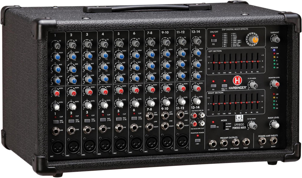 Harbinger LP9800 Powered Mixer