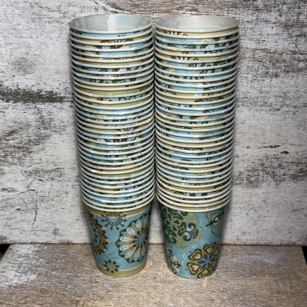 2012 DIXIE Everyday Bath Cups 69 Counts ABSTRACT ROUND DESIGNS 3" OPEN PACKAGE