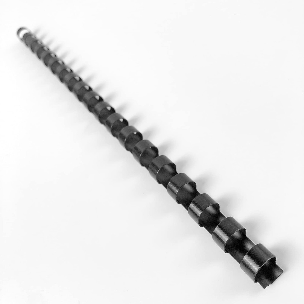 100 Pack 3/8 Inch Plastic Binding Comb 19 Ring, 60 Sheet Capacity, Black Comb...