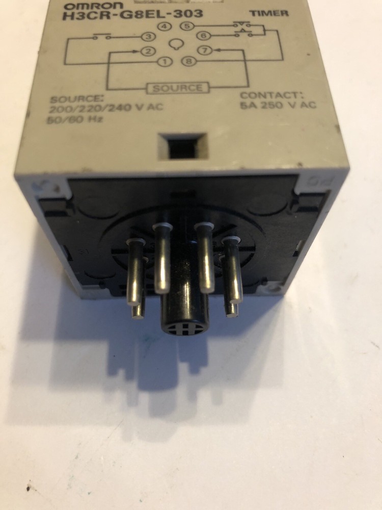 NEW OMRON ELECTRONIC TIMER MODULE RELAY 0-12 SEC H3CR-G8EL-303
