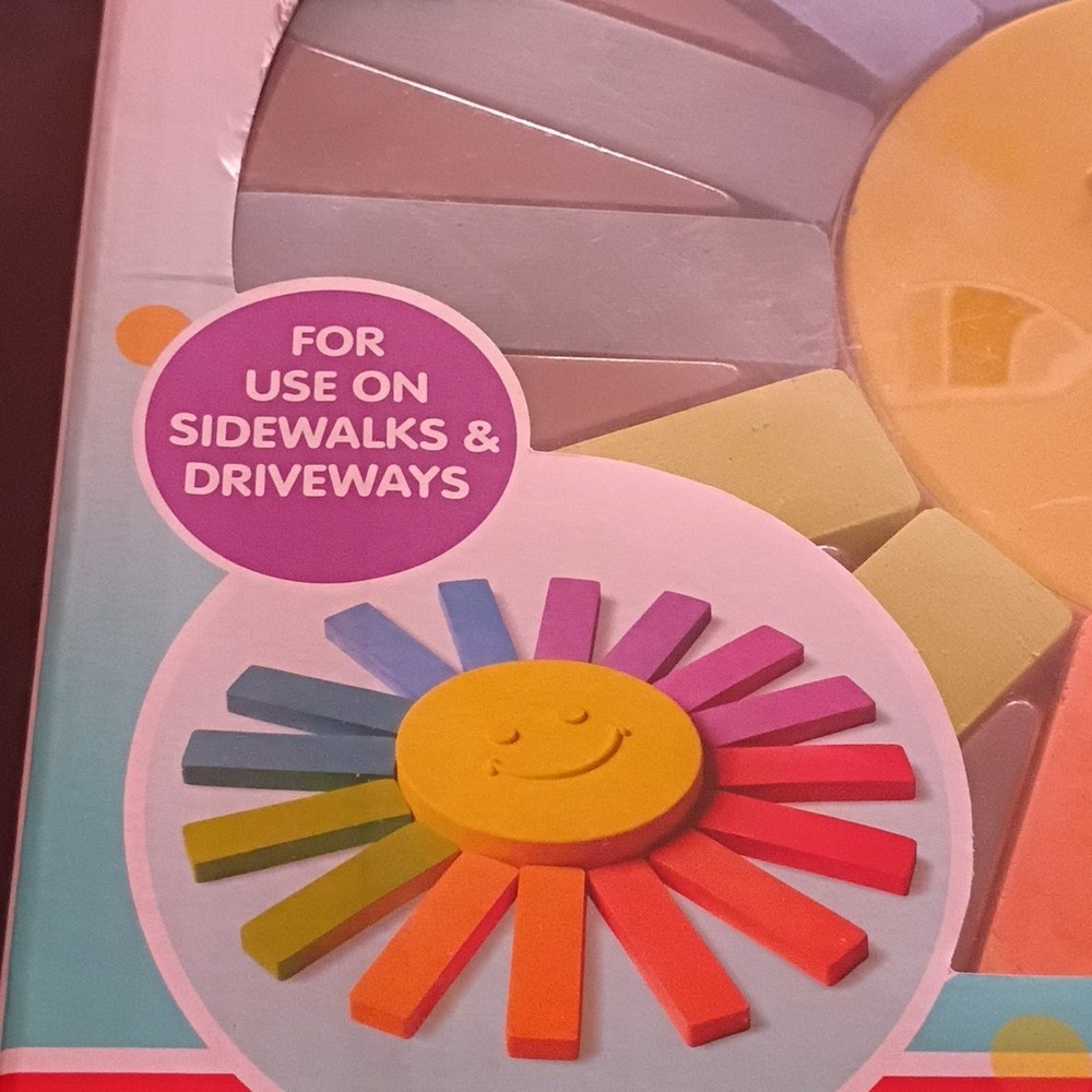 Sun Chalk Set, Multi-Color, Washable, Ages 3+.