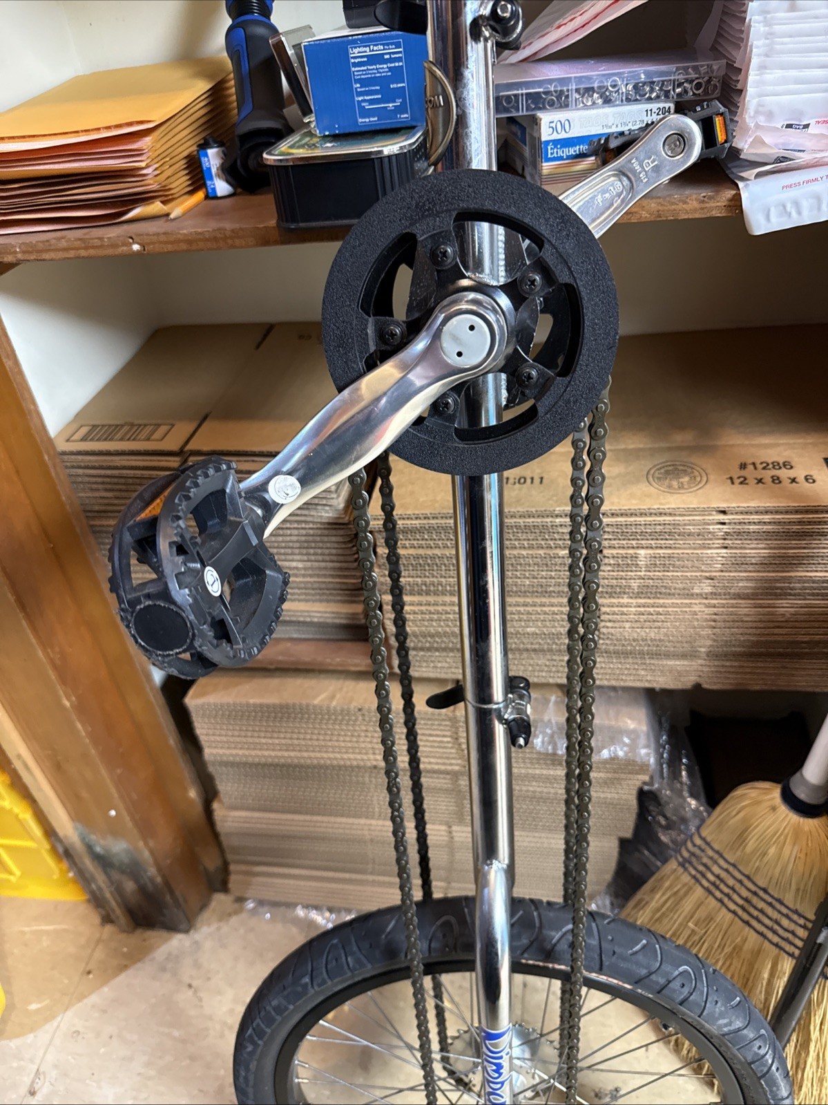 Nimbus Giraffe Unicycle Chrome Nimbus Performers Circus Monowheel 6/7+ Foot Tall