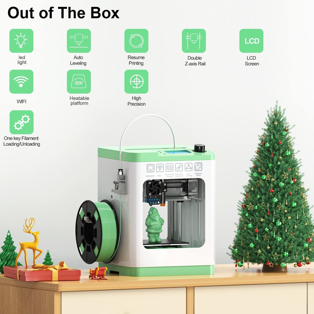 Entina 3D Printers with WiFi Cloud Printing, Fully Assembled with Auto Leveling
