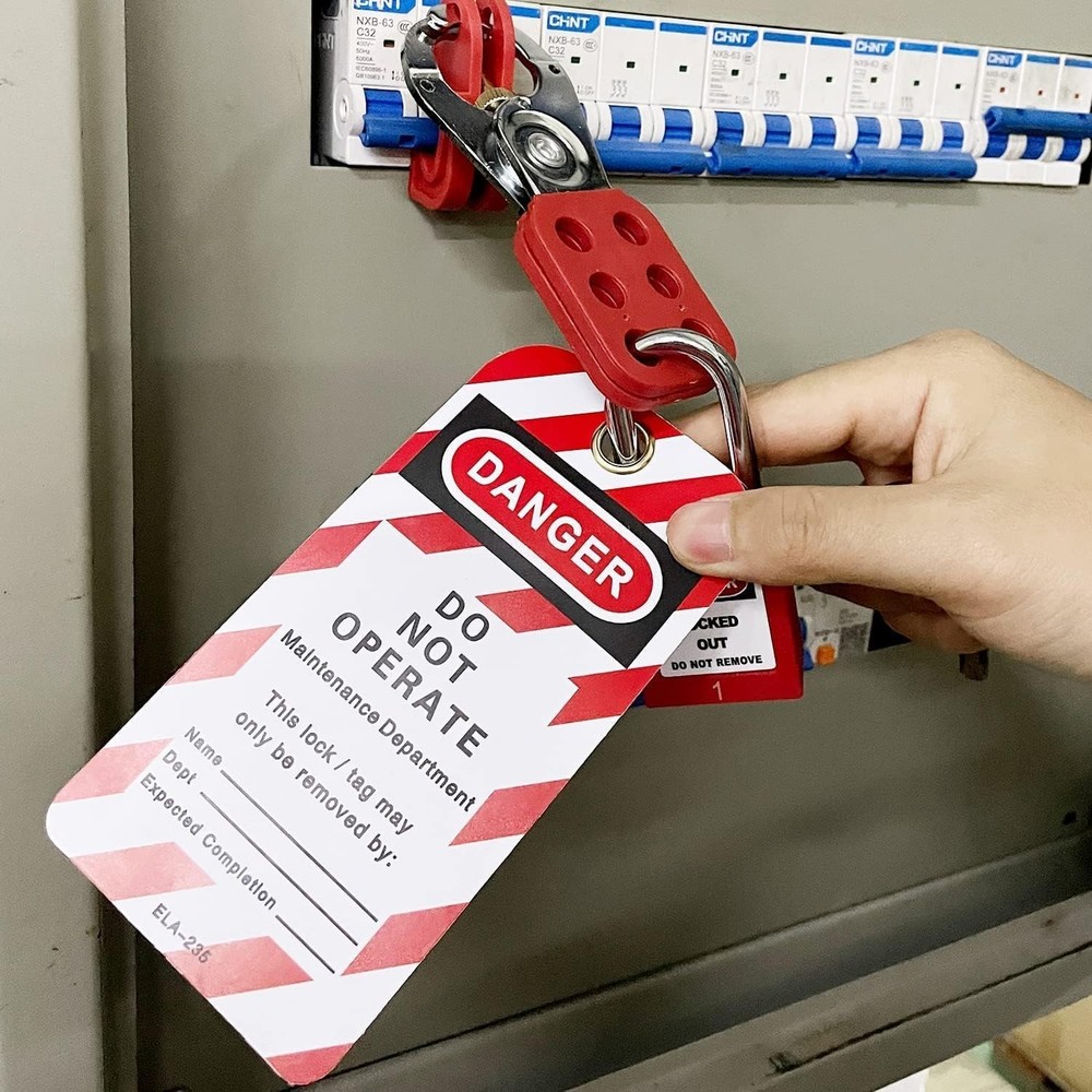 Portable Lockout Pouch with Padlocks
