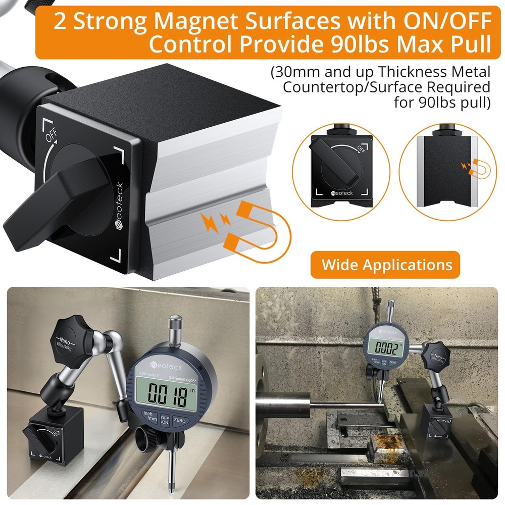 Neoteck 1" Digital Indicator Set + 0.03" Dial