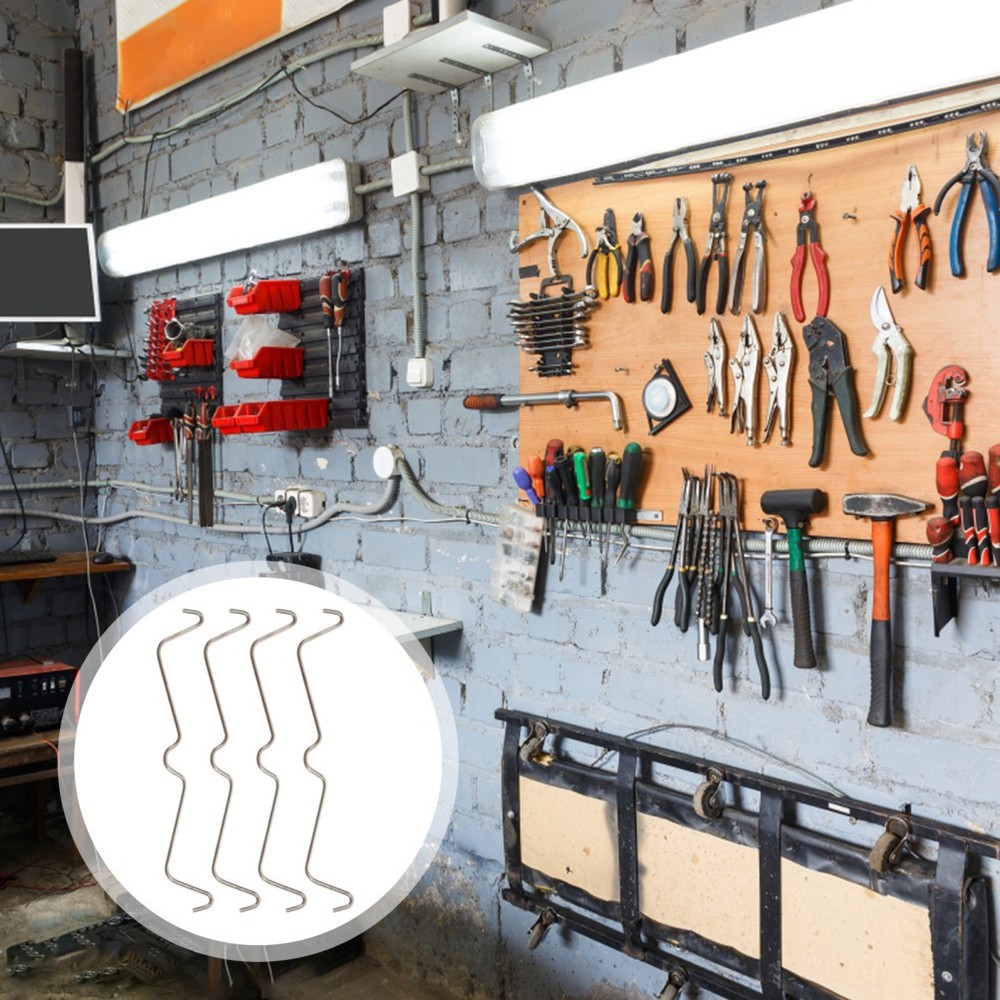 100pcs Stainless Steel Peg Hook Locks Peg Hook Securing Clip Clips hook lock