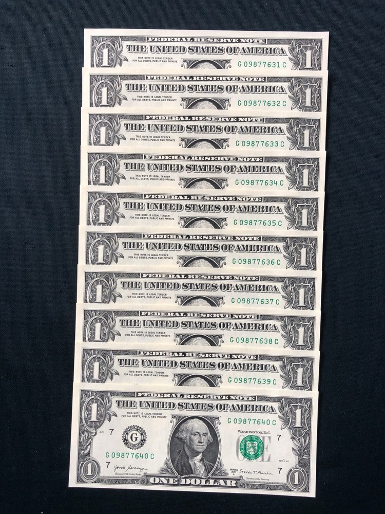 (1) YOUR CHOICE - 5 DIGIT - "UNC" - DESCENDING LADDER NOTE - SEE DESCRIPTION