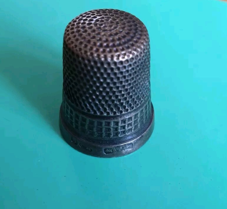 Antique Solid Silver Thimble Size 5 Charles Horner 2.3cm 5.3g
