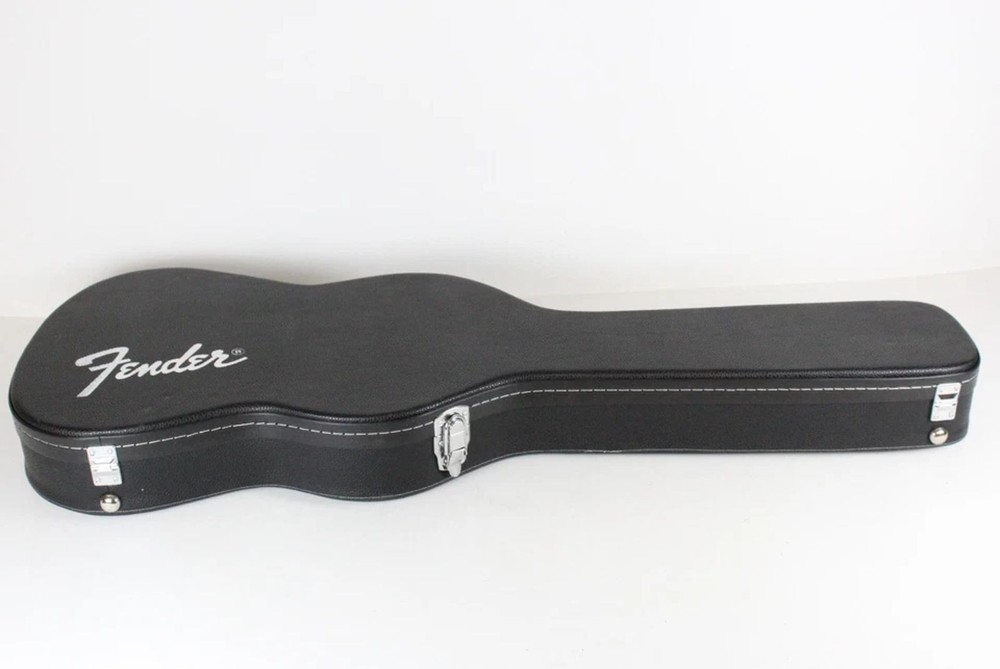 Fender Stratocaster/Telecaster Black Leather Hard-Shell CASE USA