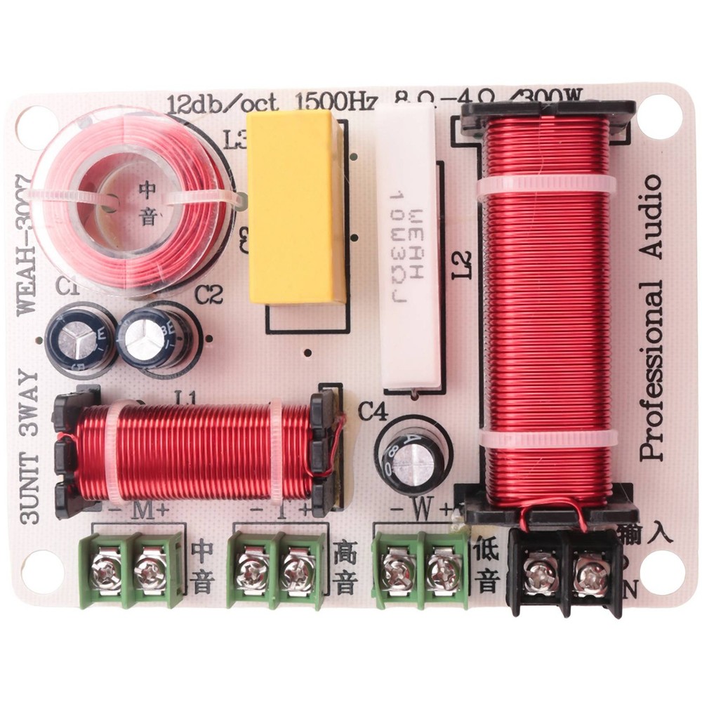 3 Way Speaker Frequency Divider 300W HiFi Crossover Frequency Distributor5492