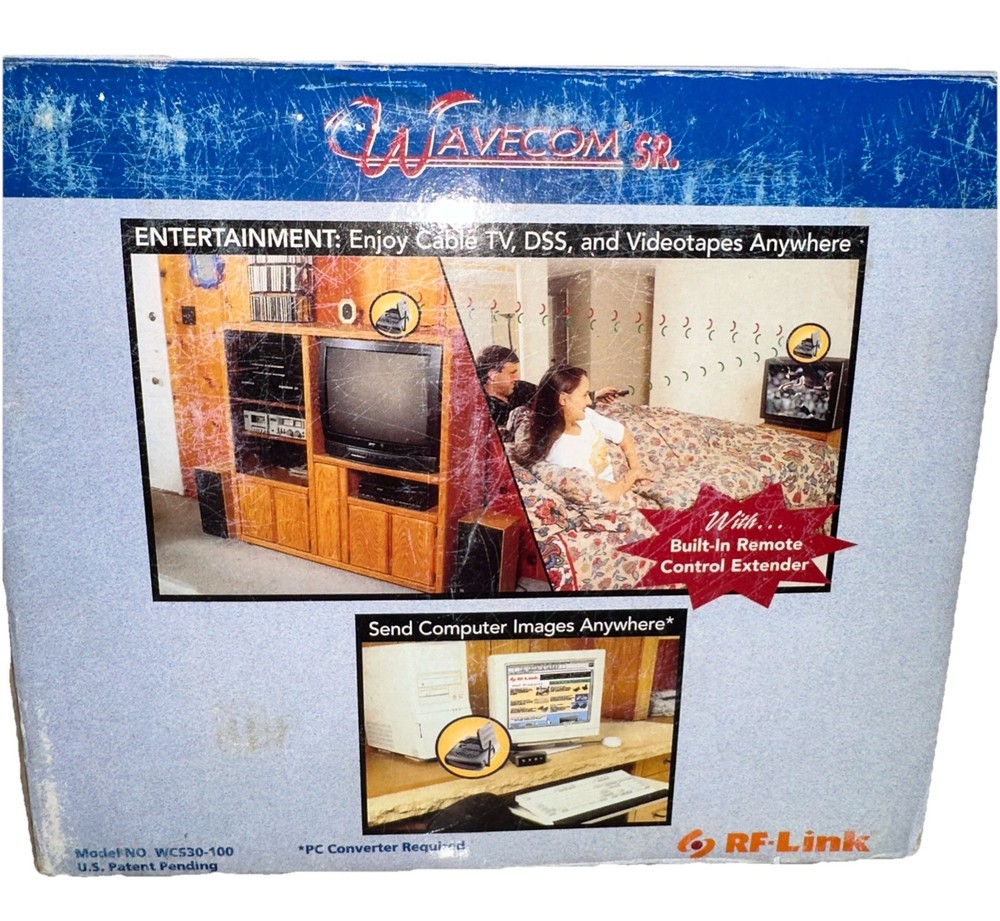 Wavecom Sr. Audio Video Communicator DDS/DVD/CABLE, Wireless Model WCS30-100