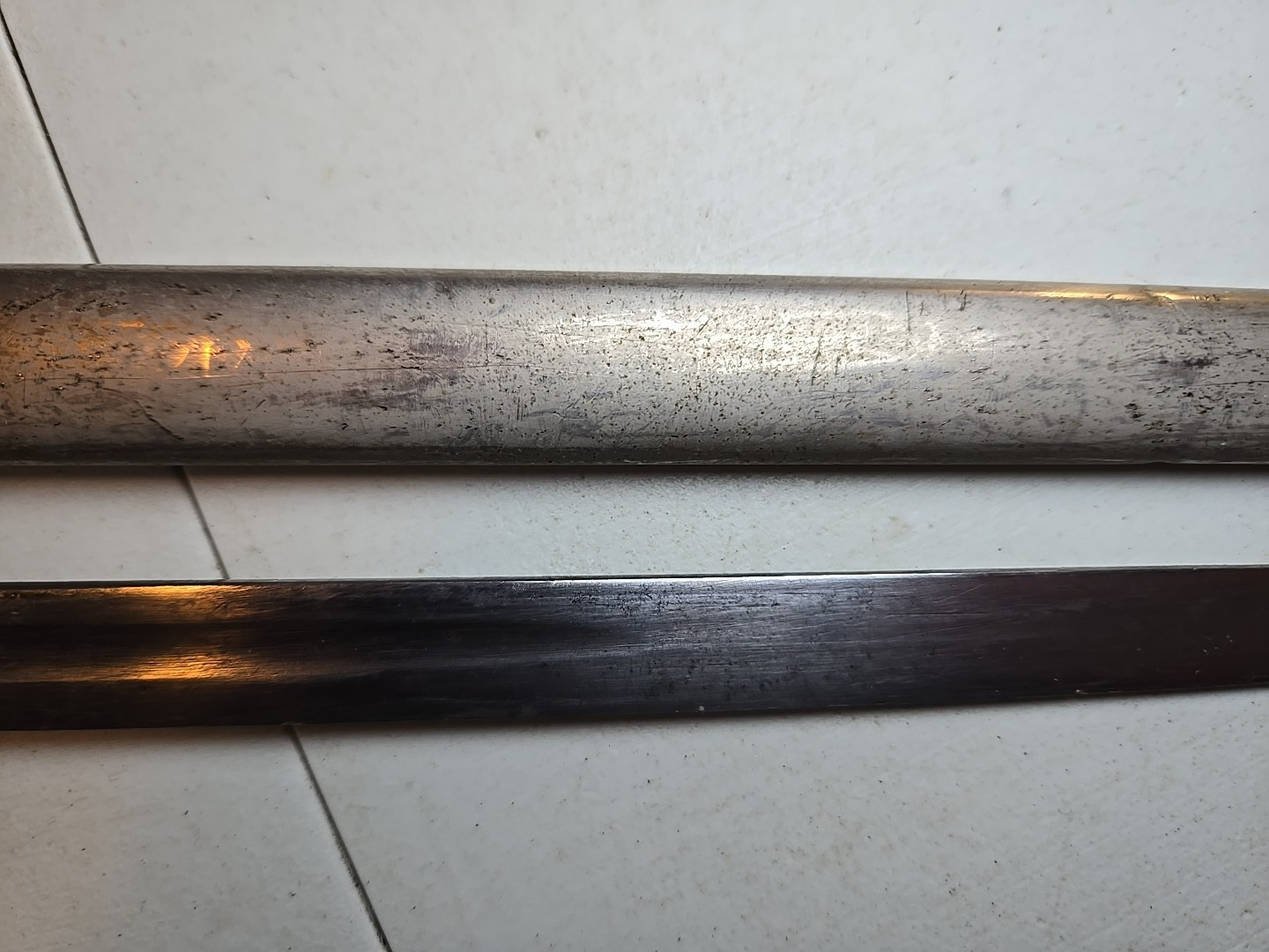 WWI M1889 German Wurttemberg Kinder Sabel Sword w/Scabbard - Etched - Kirschbaum