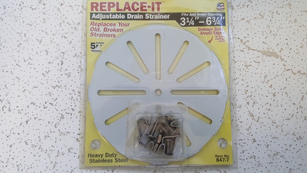 Sioux Chief Adjustable Replacement Floor Drain Strainer 3-1/4" To 6-3/4"