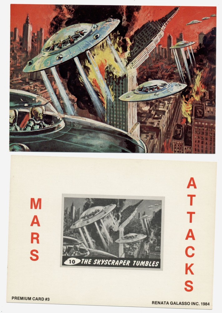 Mars Attacks - 4 card Premium Set [Renata Galasso 1984]