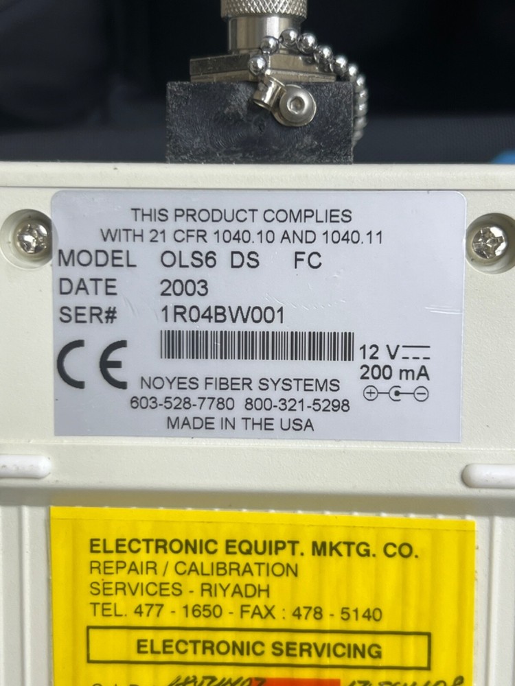 Noyes OLS6 Optical Light Source & OPM6 Power Meter