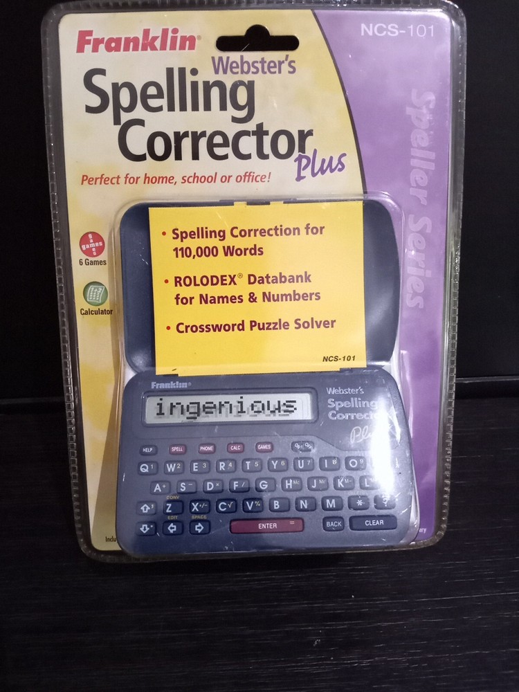 Franklin Webster’s Spelling Corrector Plus NCS-101 Pocket