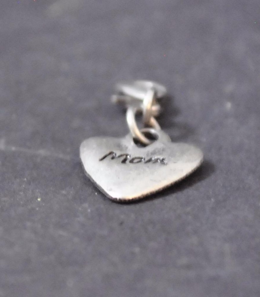 Jilzara Mom Single Charm Oxidized Silverplate Hook Design Handmade Artisan