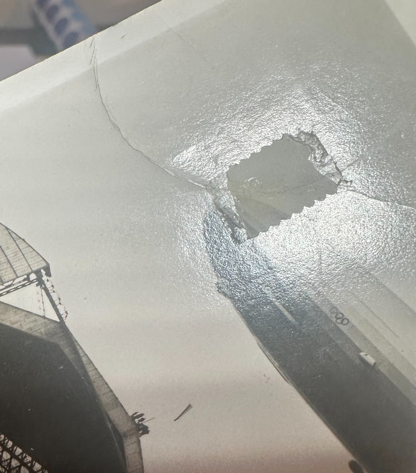 1936 Hindenburg LZ129 First Return Flight RPPC Postcard Lakehurst to Frankfurt