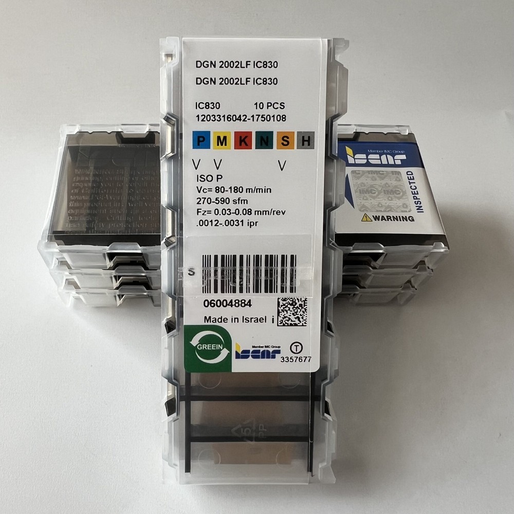 ISCAR / DGN2002LF IC830 / Industrial indexable carbide inserts 10 Pcs