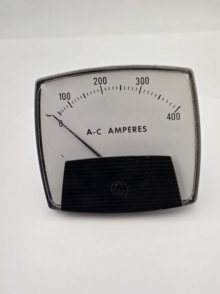 General Electric 250440LSSC Analog Panel Meter 0-400AAC Extra Wide Easy to Read
