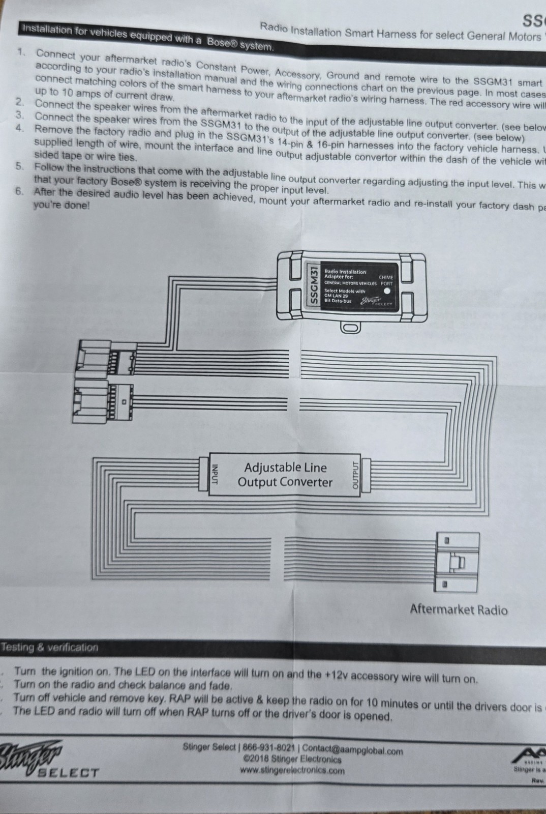 PAC C2R-GM29 LC-GM29 GM SSGM31 Radio Replacement Interface AXXESS AXDI-GLMLN29