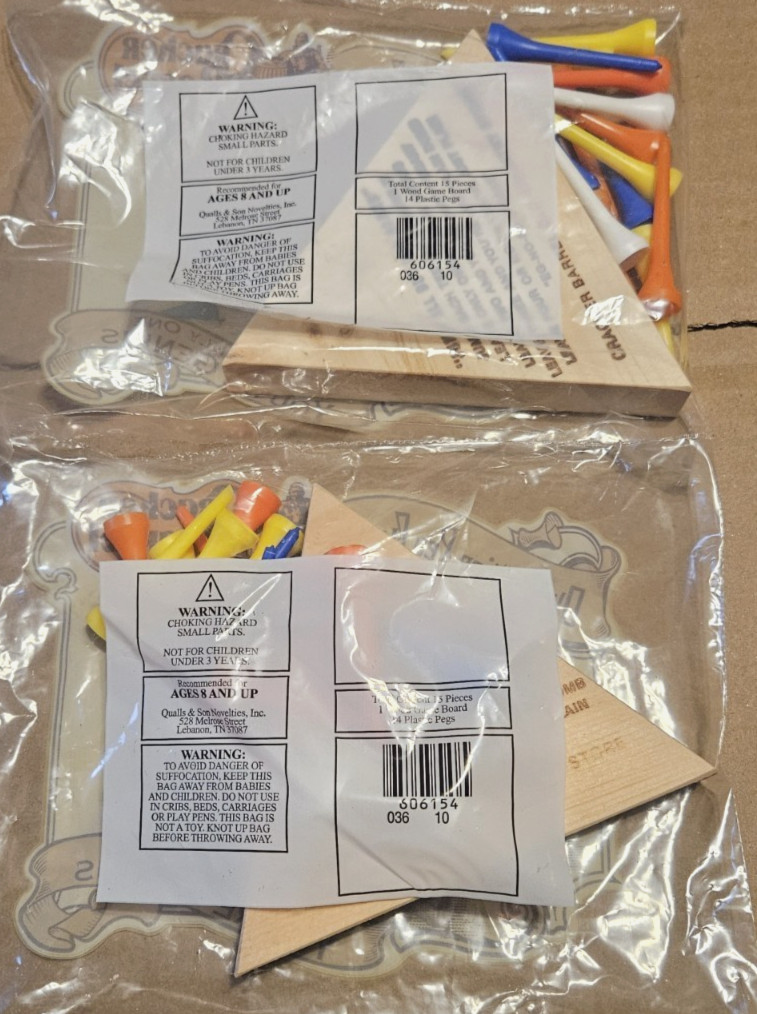 CRACKER BARREL PEG GAME "EG-NO-RA-MOOSE" Free Shipping 2-pack read description