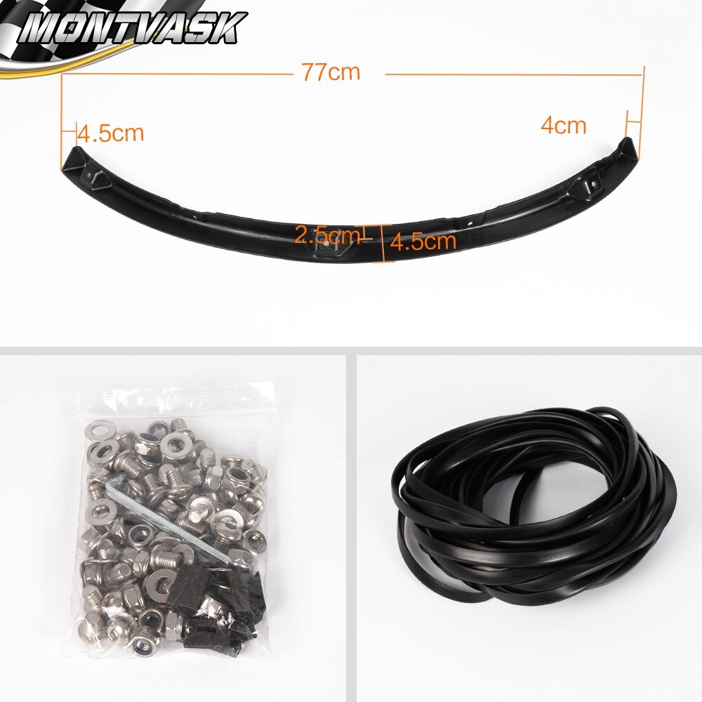 6pcs Pocket Rivet Style Fender Flares Black Fit For 2009-2014 F150 Offroad