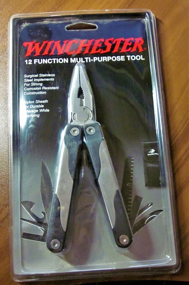 New Winchester 12 Function Multi-tool Pliers with Carrying Case.