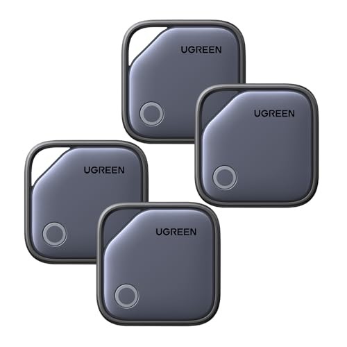 FineTrack Air Tracker Tags (iOS Only) - 4 Pack - 2-Year Replacement Battery