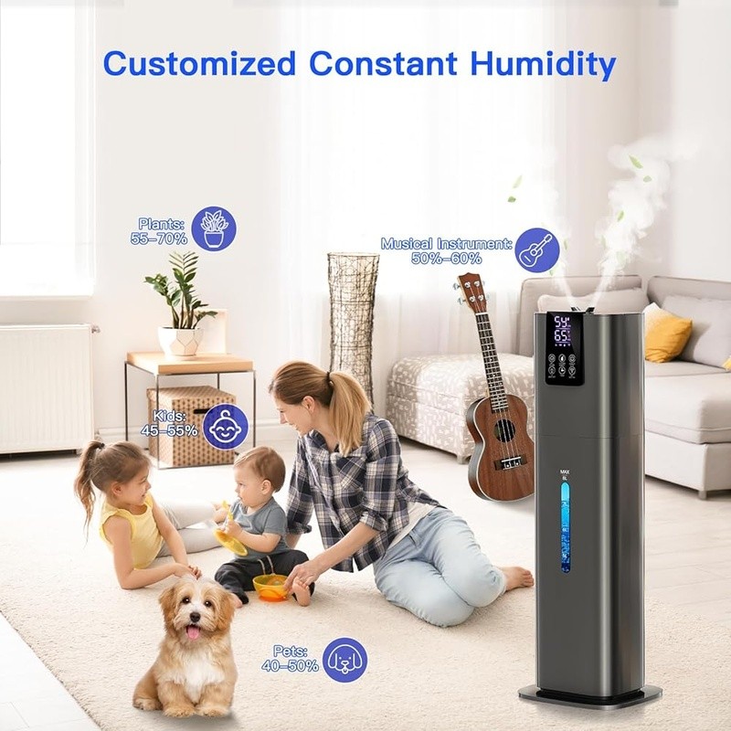 Smart App Control Humidifier 8L Capacity Essential Oil Diffuser 360° Nozzle New