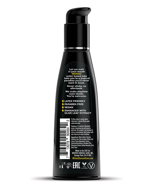 Wicked Sensual Care Water Based Lubricant Mango 4 Oz