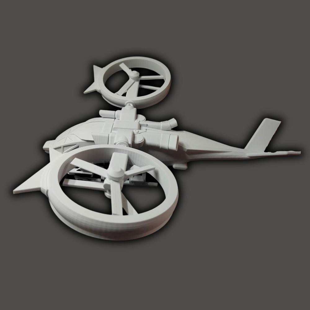 Samson Aerospatial Avatar Helicopter with interior 1:48 Scale DIY model kits