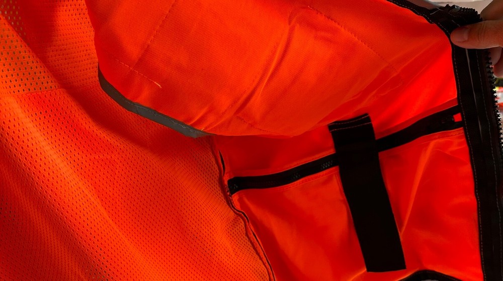Orange Class 2 Heavy Duty Two Tone Engineer Vest
