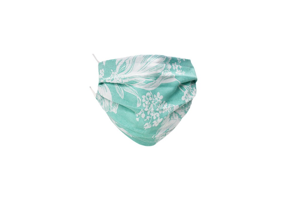Light Blue Flower Face Mask