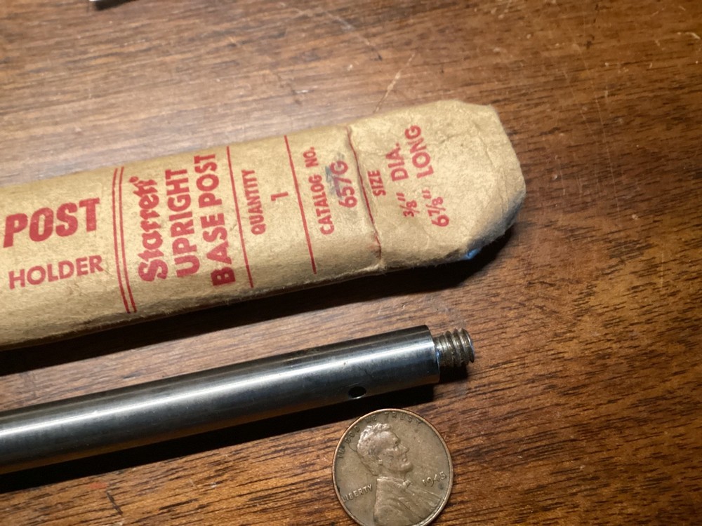 starrett precision tools No 57G upright base post for 657 magnetic base