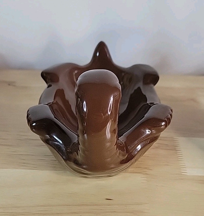 Turtle Pottery Bowl Trinket Dish Brown Soap Dish