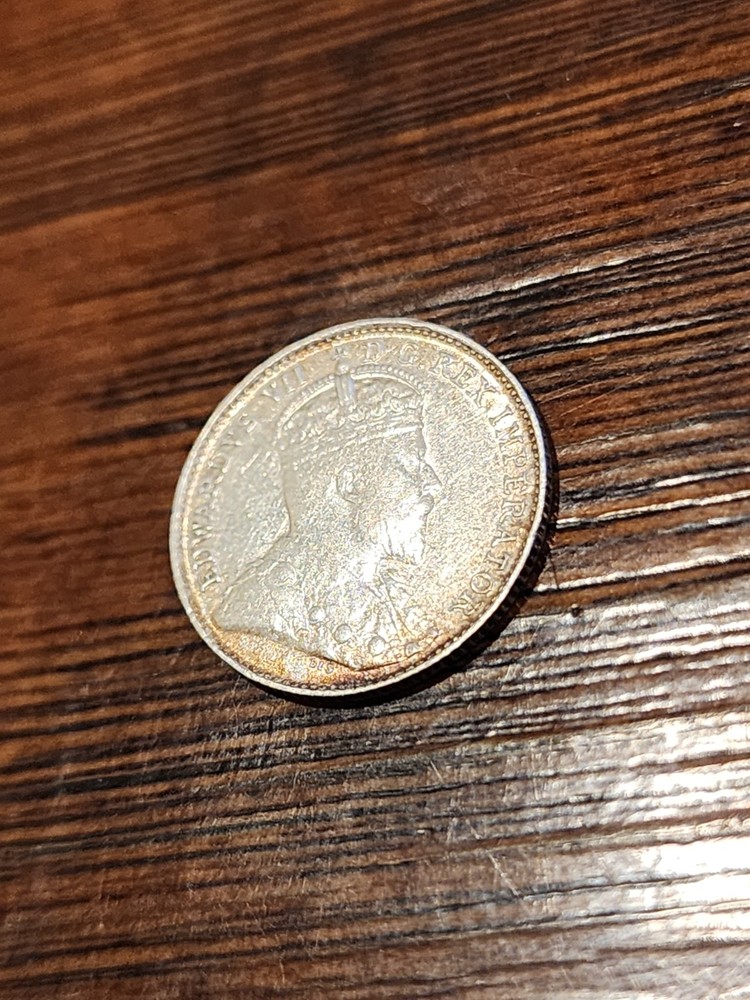 1905 Canada 5 Cents Silver Coin