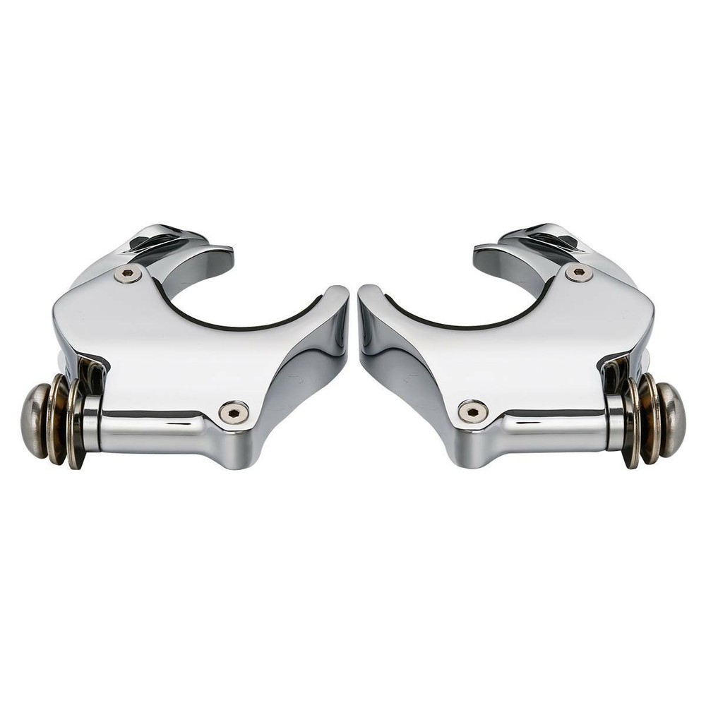 4X 41mm Fork Quick Release Windshield Clamps Fit For Harley Dyna Wide Glide