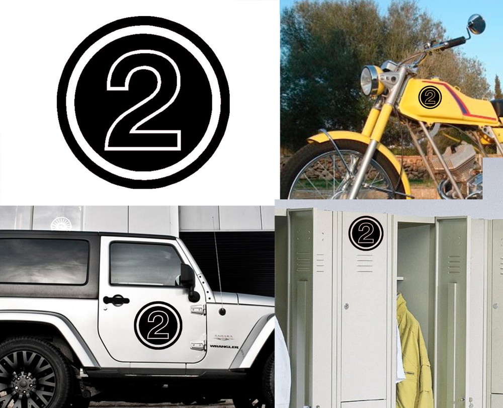 Number 2, Sticker Vinyl Version v02