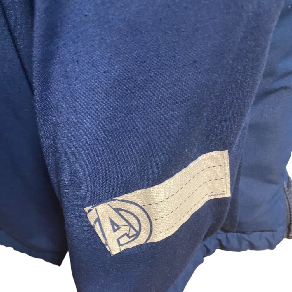 RARE Disney Store Marvel Avengers Packable Raincoat 9/10 Jacket Coat Backpack