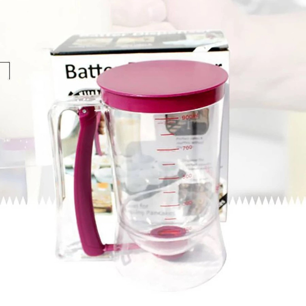 Pancake Cupcake Batter Dispenser Bakeware Maker with Measuring Label Baking Tool