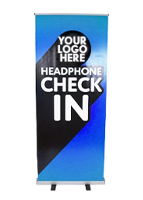 Customized Retractable Pull Up Banner Stand 33"