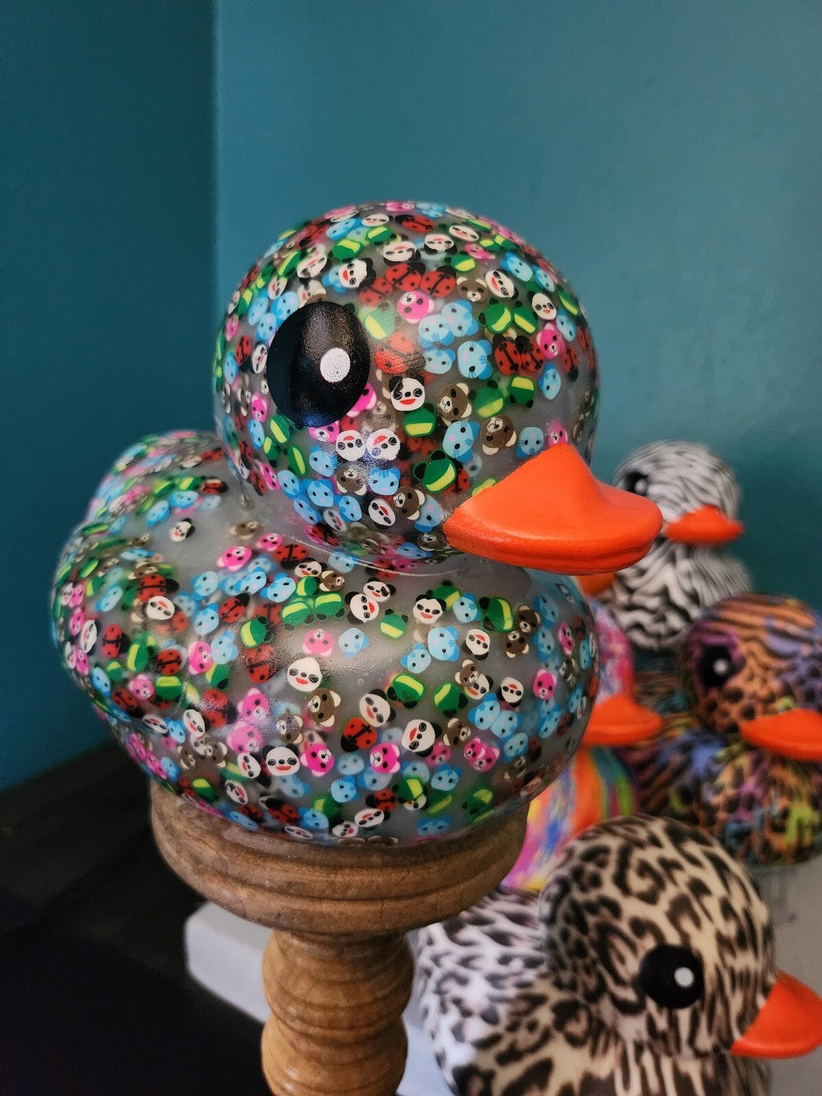 6" Rubber Ducks - Animal Prints, Dippin Dots, Splash Rainbow, & Animal Confetti