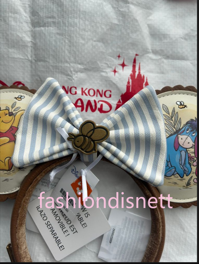 2026 Genuine HongKong Disney Loungefly Winnie The Pooh Bee Ears Headband