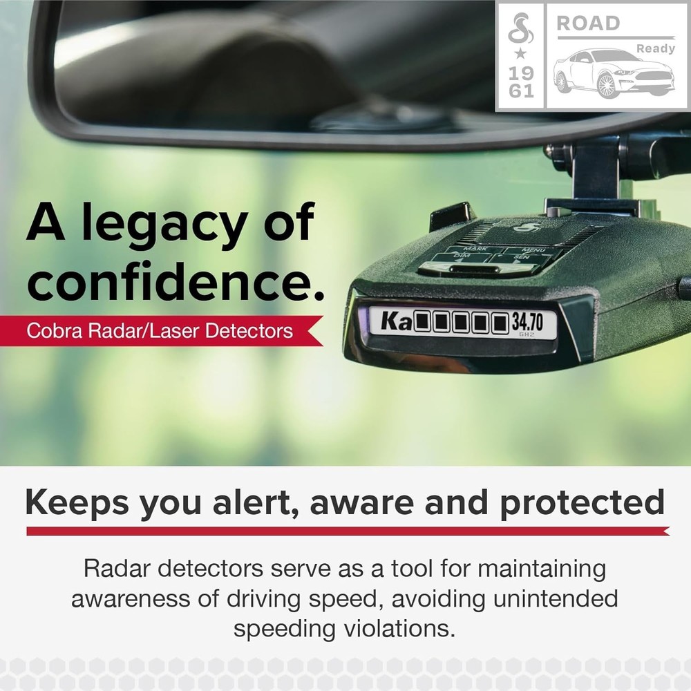 RAD 490I Laser Radar Detector – New Model with Long Range Detection, Bluetooth,