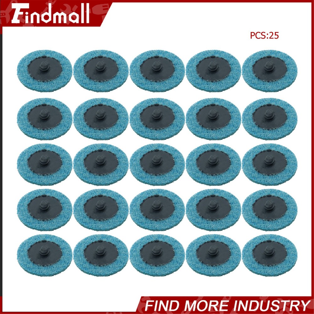 Findmall 25 Pcs 2 Inch Fine Surface Conditioning Quick Change Sanding Discs