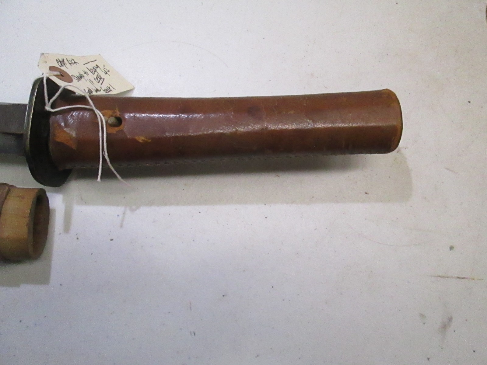 OVER 300 YEARS JAPANESE KATANA SAMURAI SWORD & SCABBARD SIGNED SHIMOSAKA #W44