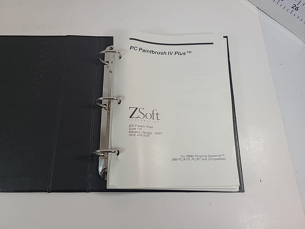 Vintage ZSoft PC Paintbrush IV Plus Users Guide