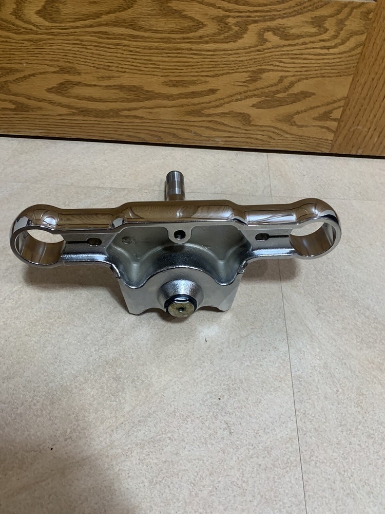 Chrome Triple Tree Bottom Clamp For Harley Davidson